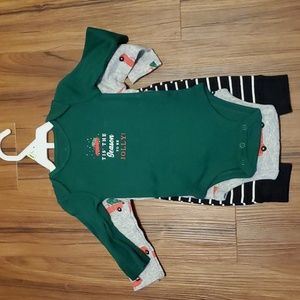 NWOT Carter's 3 piece Christmas outfit 3 mos